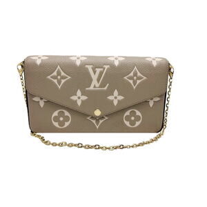 Louis Vuitton Shoulder Bag Empreinte Pochette Felicie Tourterelle Creme Cream